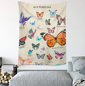 ‎59.1" x 51.2" Butterfly  Wall Tapestry